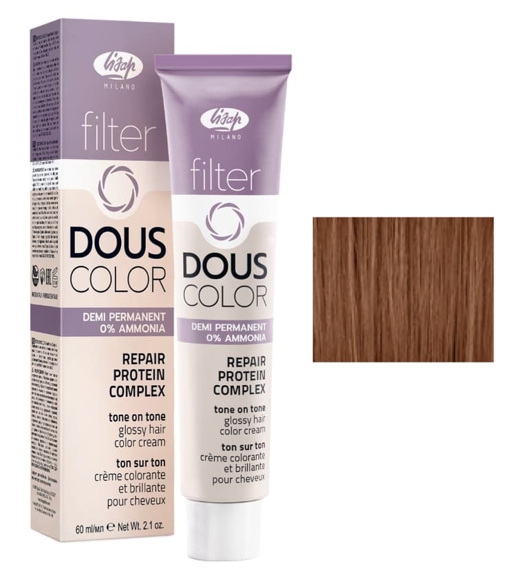 Lisap Filter Douscolor 6/6 темный блонд медный 60 мл