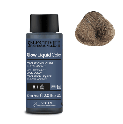 SELECTIVE Glow Liquid Color 8.1 Светлый блондин пепельный 60мл