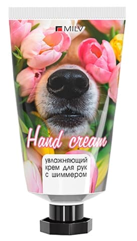 MILV Крем для рук увлажняющий шиммером "SILVER" ПИОН 40 мл