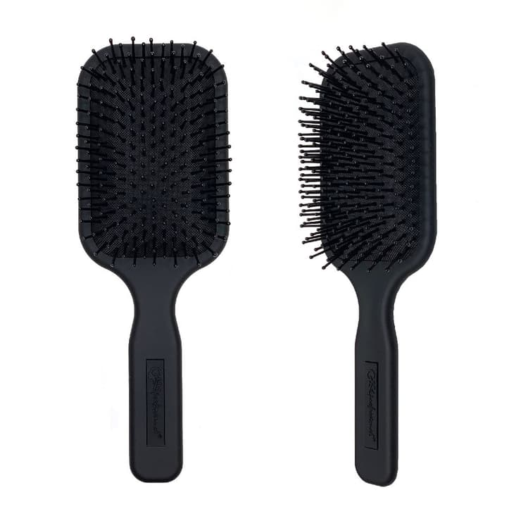 Gera Professional Расческа массажная для волос, крупная, цв. черный 