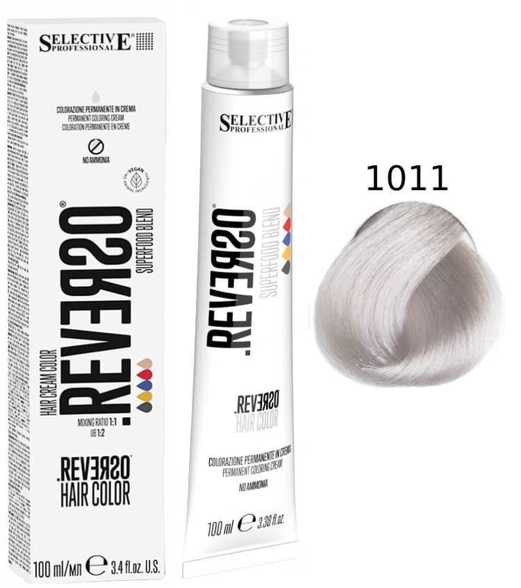 SELECTIVE Reverso Hair Color 1011 Блондин ультра пепельный интенсивный 