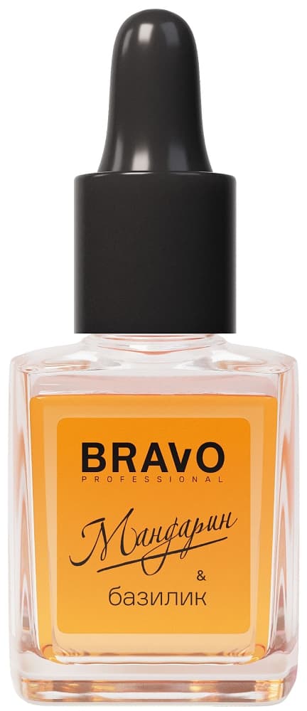 Bravo Масло сухое для ногтей и кутикулы  «Мандарин и Базилик», 8мл