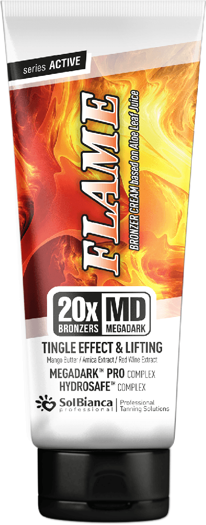 SolBianca Крем "Flame" с маслом манго, экстр. арники, красного вина, 20-бронзаторами и Tingle эффектом 125 мл