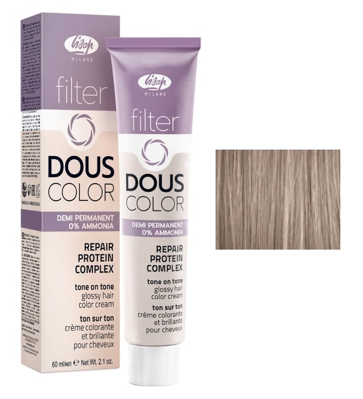 Lisap Filter Douscolor 9/8 очень светлый блондин фиолетовый 60 мл