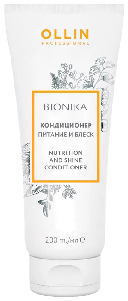 OLLIN BioNika Кондиционер "Питание и блеск" 200 мл.
