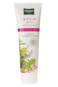 DOMIX Крем для ног Снятие усталости и отечности с наносеребром, 100мл