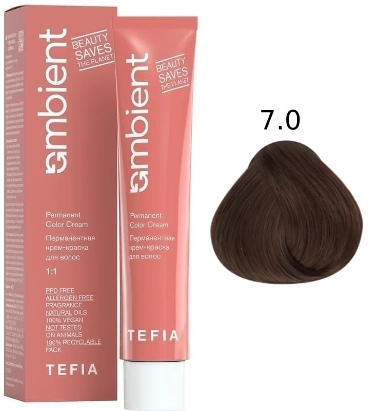 TEFIA AMBIENT 7.0 Блондин натуральный 60 мл