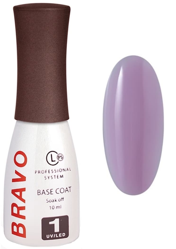 Bravo Цветное базовое покрытие для гель-лака BRAVO 4.3 10мл COLOR (лаванда) 