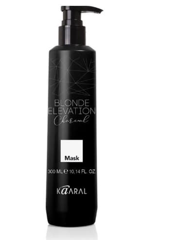 KAARAL Blonde Elevation Charcoal Черная угольная тонирующая маска для волос 300 мл 