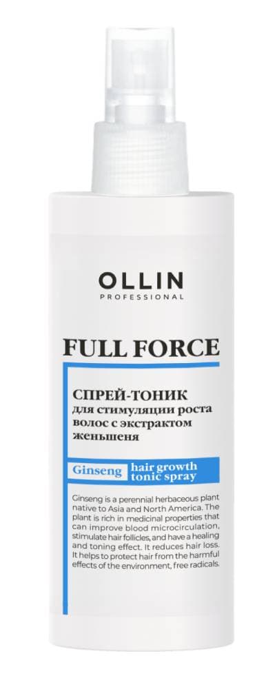 OLLIN FULL FORCE Спрей-тоник для стимуляции роста волос 100 мл