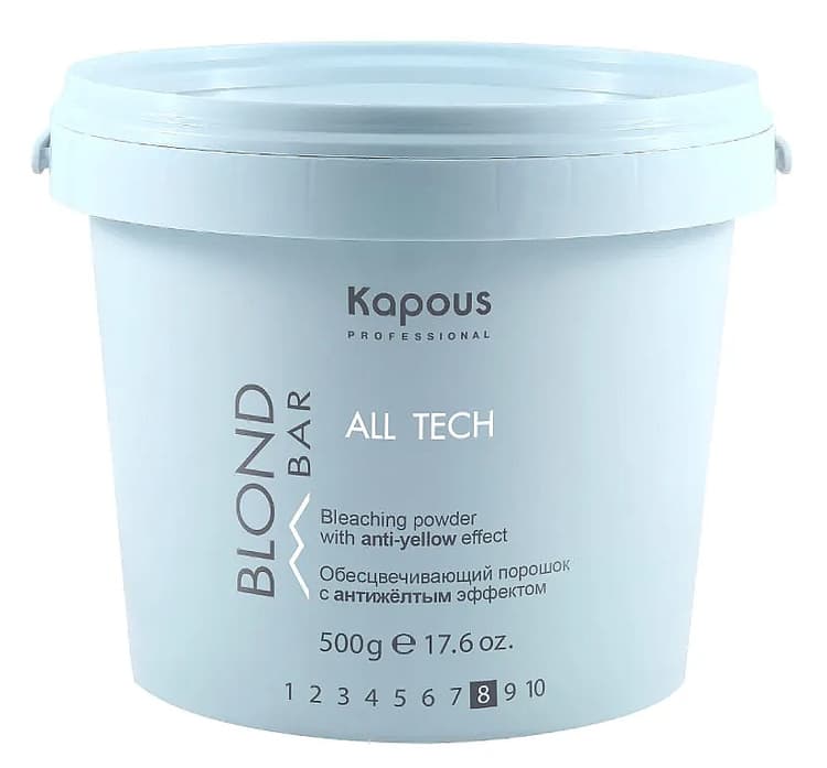 Kapous Blond Bar Обесцвечивающий порошок "All tech" с антижелтым эффектом