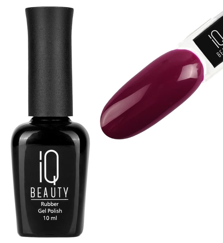 IQ BEAUTY Каучуковый гель-лак с кальцием №168 10 мл. Marsala