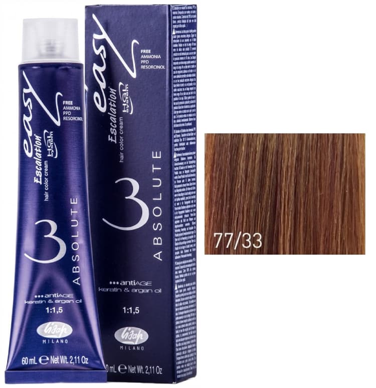 Lisap Absolute 77/33 блондин золотистый насыщенный 60 мл