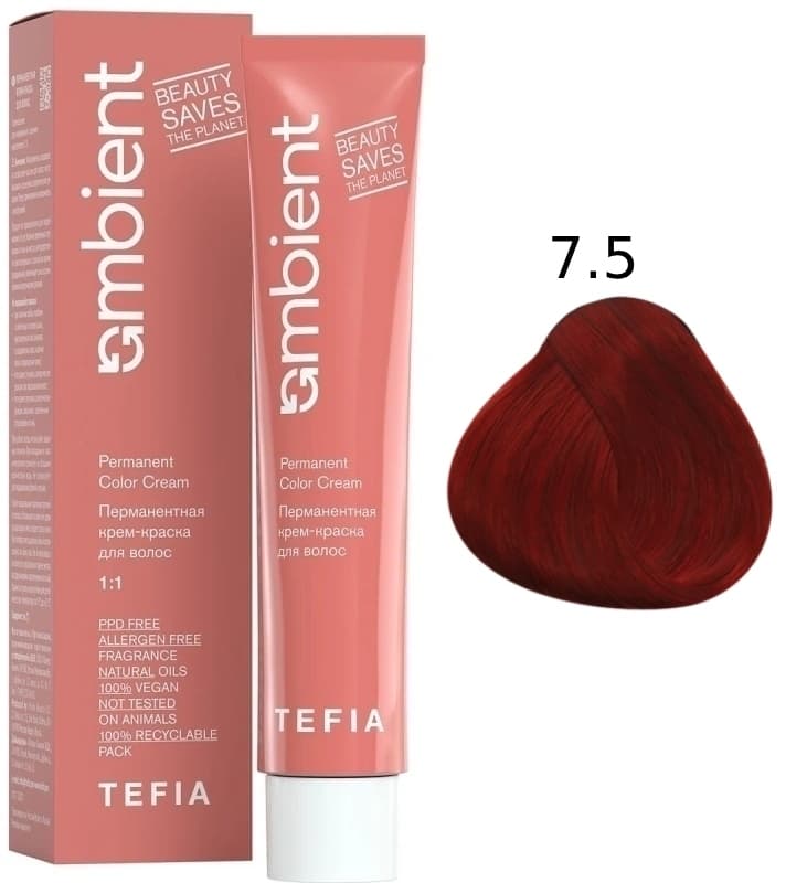 TEFIA AMBIENT 7.5 Блондин красный 60 мл