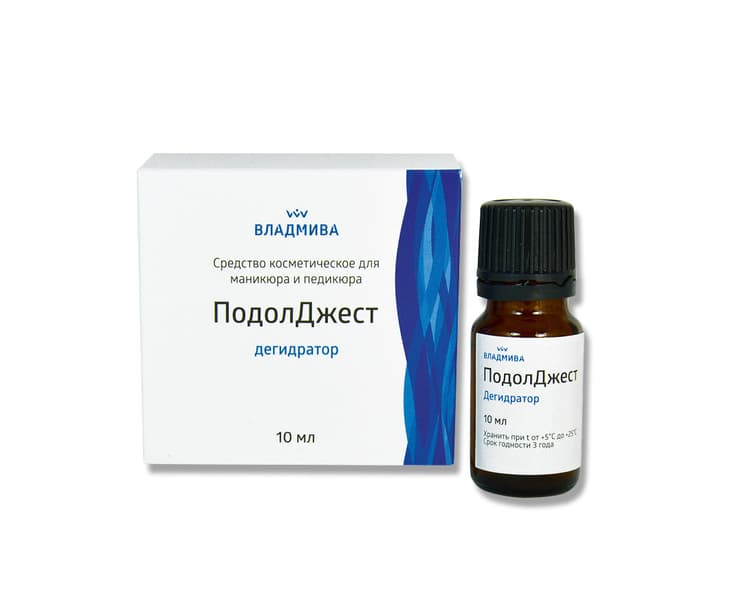 ПодолДжест Дегидратор для обезжиривания ногт.пластины с противогрибковым компонентом 10 мл