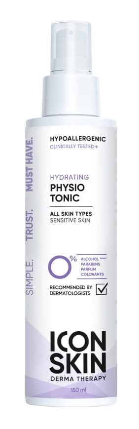 ICON SKIN DERMA THERAPY Увлажняющий тоник для лица для всех типов кожи PHYSIO TONIC 150 мл
