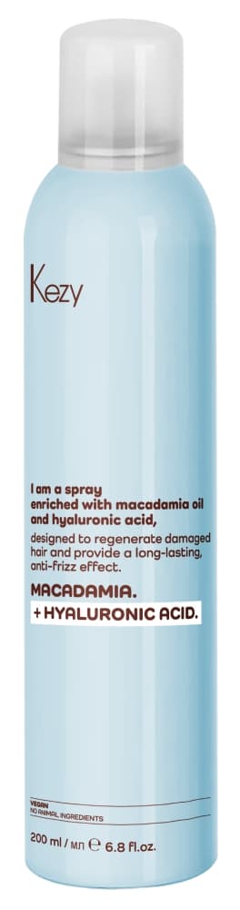 Kezy I am MACADAMIA + HYALURONIC ACID Спрей для восстановления волос 200 мл