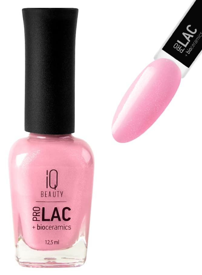 IQ BEAUTY PROLAC Лак для ногтей укрепляющий с биокерамикой 12.5 мл №136 Naked muse