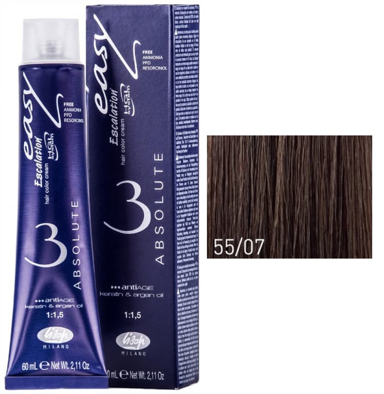 Lisap Absolute 55/07 каштановый 60 мл