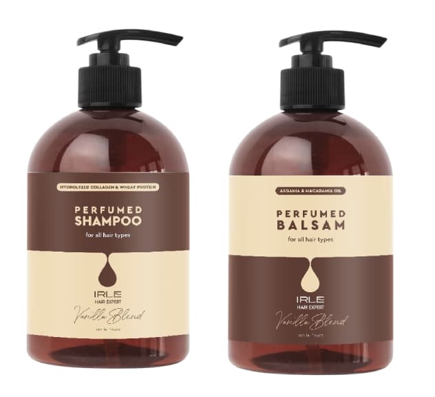 IRLE Набор парфюмированный для волос шампунь 500 мл + бальзам 500 мл Vanilla Blend