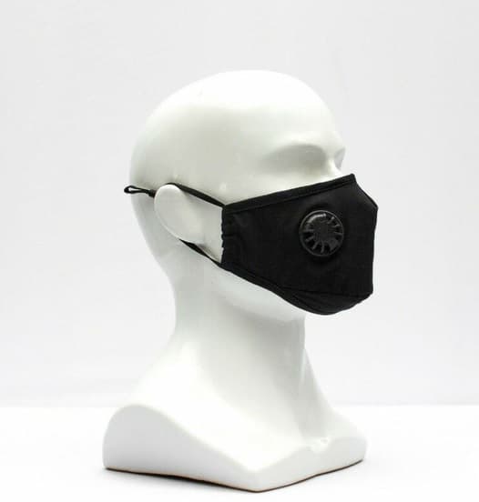 FSK Защитная маска Lite черная (с клапаном)