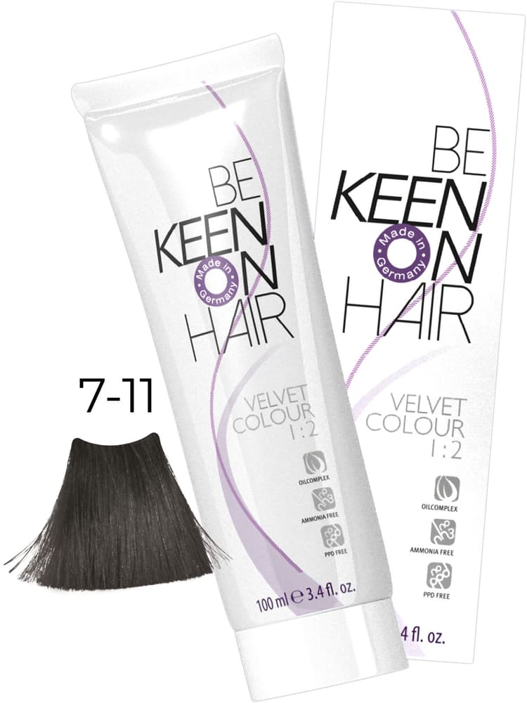 KEEN VELVET COLOUR 7.11 Натуральный интенсивный пепельный блондин/ Mitt, 100 мл, без аммиака