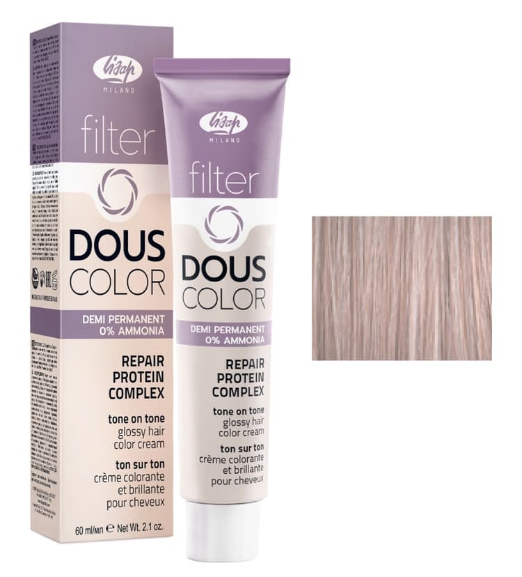 Lisap Filter Douscolor 10/8 очень светлый блондин фиолетовый плюс 60 мл