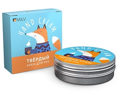 MILV Твердый крем для рук на пчелином воске Защитный 30 мл ЯБЛОЧНЫЙ ДЕСЕРТ