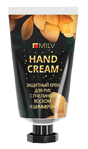 MILV Крем для рук защитный с пчелиным воском и шиммером КОКОС И АНАНАС 40 мл