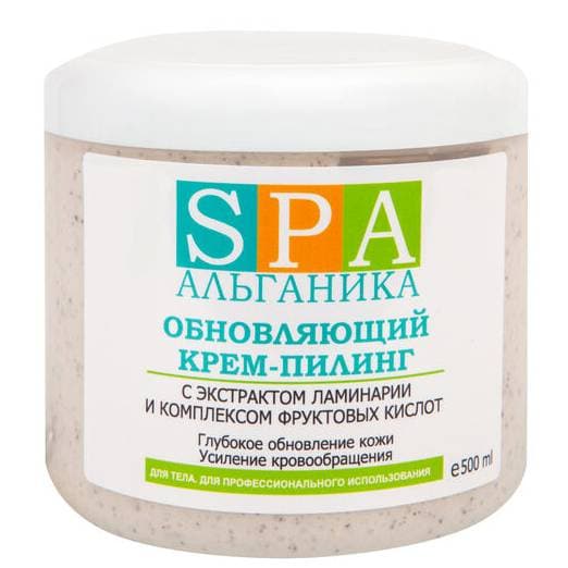 Альганика Крем-пилинг шлифующий с экстрактом ламинарии и комплексом фруктовых кислот, 500 мл