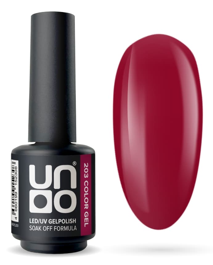 Гель-лак "Uno" - 203 Дерзкая ягода - Daring Berry, 8 г.
