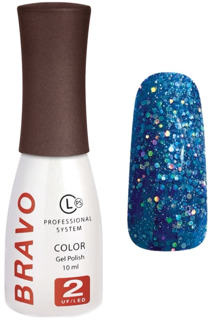 Bravo Гель-лак с глиттером 2020г. №262, 10мл. 