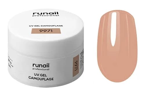RuNail Камуфлирующий УФ-гель (цвет: Какао), 15 г №9971