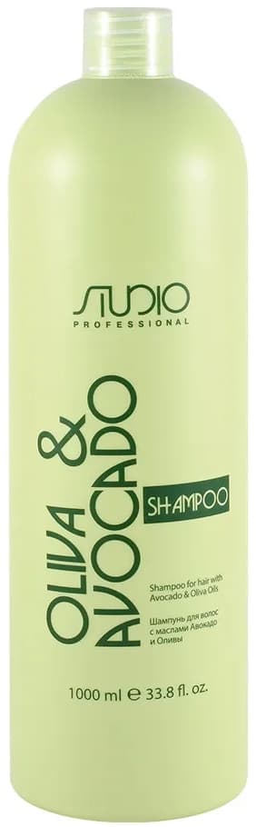 KAPOUS Studio Шампунь увлажняющий для волос с маслами авокадо и оливы, 1000 мл.