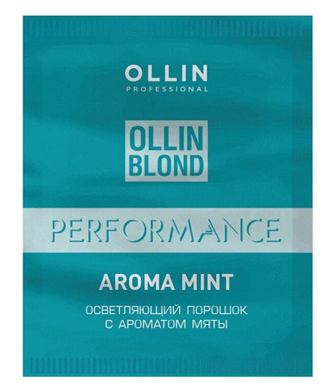 OLLIN BLOND PERFORMANCE Aroma Mint Осветляющий порошок с ароматом мяты 30г