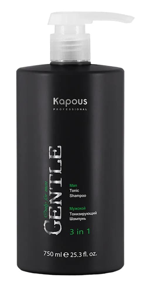Kapous Мужской тонизирующий шампунь 3 в 1 серии "Gentlemen" 750 мл 