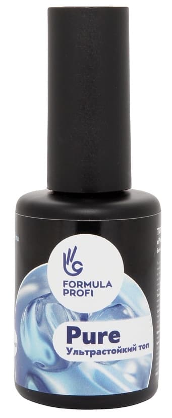 Formula Prof Топовое покрытие Ультрастойкий топ для ногтей Pure без липкого слоя, 10мл