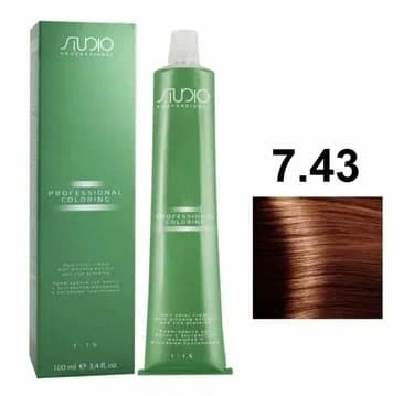 KAPOUS  Studio S 7.43 медно-золотой блонд 100 мл