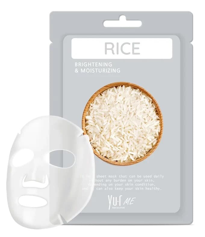 YU.R ME Тканевая маска для лица с экстрактом риса, 25 гр.
