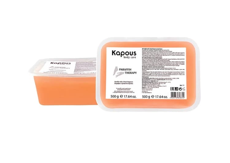Kapous Body Care Парафин с ароматом персика в брикете, 2*500 гр.