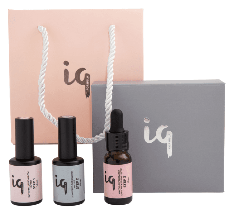 Formula Profi Комплекс для защиты ногтей "IQ FORMULA" (3 шага по 10 мл.) 
