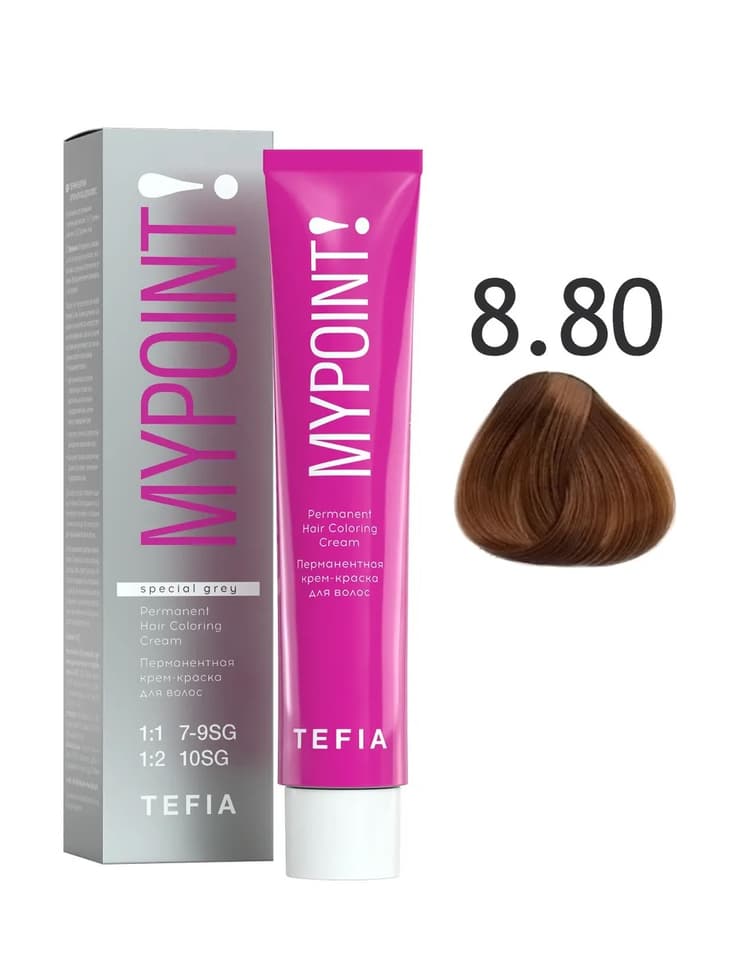 TEFIA MYPOINT 8.80 светлый блондин коричневый для седых волос 60мл