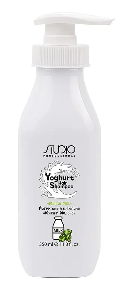 Kapous Studio Йогуртовый шампунь для волос "Мята и Молоко" 350 мл 