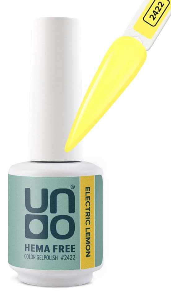UNO HEMA FREE Гель-лак 2422 Электрический лимон - Electric Lemon, 10 г
