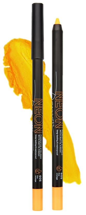 Parisa Карандаш для макияжа глаз NEON с матовым покрытием (605 fire orange), 1,2 гр.