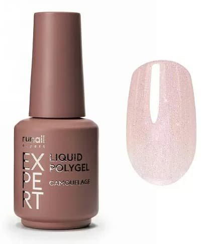RuNail Expert Жидкий полигель с шиммером №238, 18 мл. 