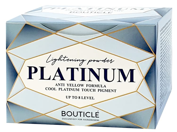 BOUTICLE Обесцвечивающий порошок с комбинацией нейтрализующих пигментов COOL PLATINUM TOUCH 500 г.