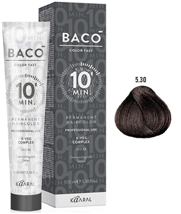 KAARAL Baco Color Fast 5.30 светлый каштан золотистый натуральный 100 мл