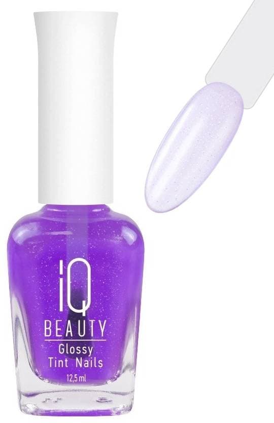 IQ BEAUTY Лак-тинт с AHA-кислотами для естественного сияния и укрепления,12,5 мл (Lilac Glow)