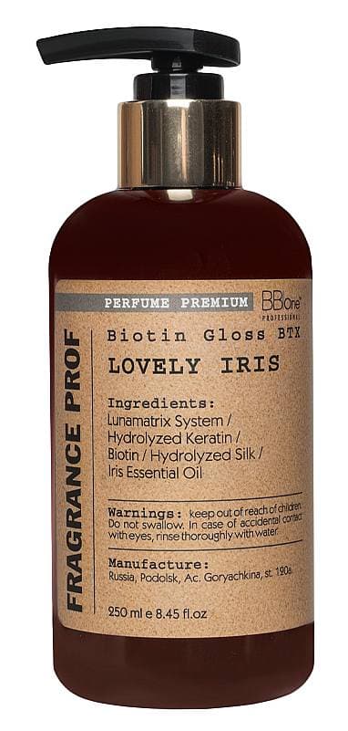 BB One Fragrance Prof Biotin Gloss BTX Парфюмированная маска-реконструктор Lovely Iris 250 мл.